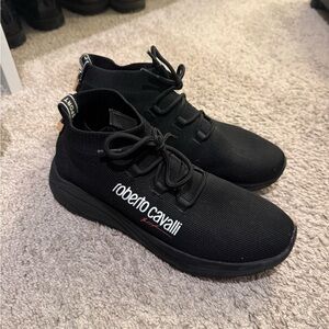 Roberto Cavalli Black Sneakers women